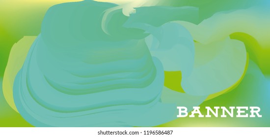 Modern colorful vector banner with gradient background. Colorful abstract geometric background. Template for banner, web page development, poster, flyer, magazine page, EPS10. Horizontal banner.