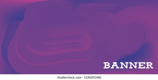 Modern colorful vector banner with gradient background. Colorful abstract geometric background. Template for banner, web page development, poster, flyer, magazine page, EPS10. Horizontal banner.