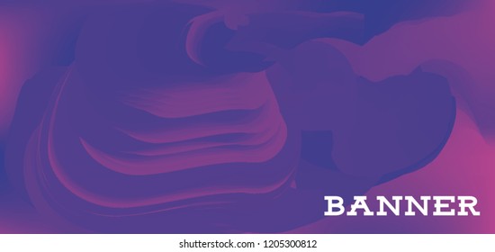 Modern colorful vector banner with gradient background. Colorful abstract geometric background. Template for banner, web page development, poster, flyer, magazine page, EPS10. Horizontal banner.