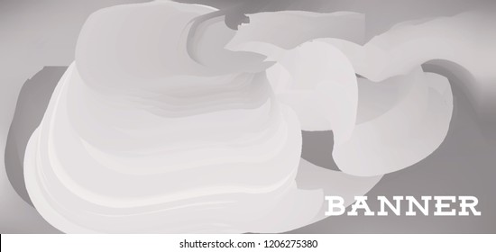 Modern colorful vector banner with gradient background. Colorful abstract geometric background. Template for banner, web page development, poster, flyer, magazine page, EPS10. Horizontal banner.
