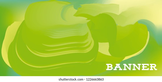 Modern colorful vector banner with gradient background. Colorful abstract geometric background. Template for banner, web page development, poster, flyer, magazine page, EPS10. Horizontal banner.