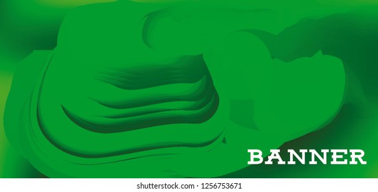 Modern colorful vector banner with gradient background. Colorful abstract geometric background. Template for banner, web page development, poster, flyer, magazine page, EPS10. Horizontal banner.