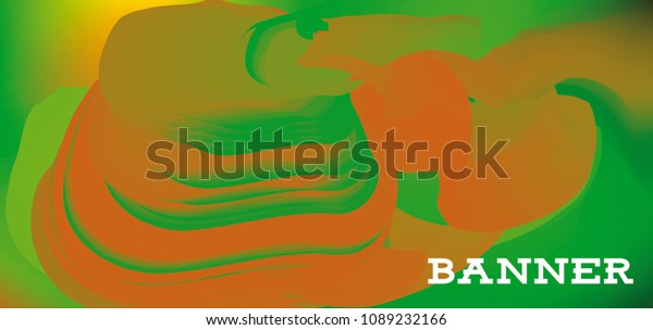 Modern Colorful Vector Banner Gradient Background Stock Vector