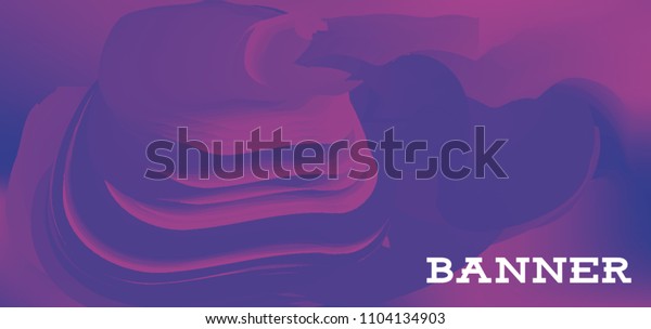 Modern Colorful Vector Banner Gradient Background Stock Vector