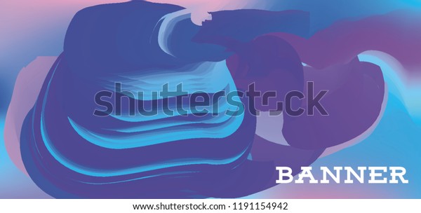 Modern Colorful Vector Banner Gradient Background Stock Vector
