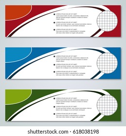Modern colorful vector banners design collection