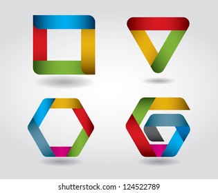 Modern colorful vector design elements