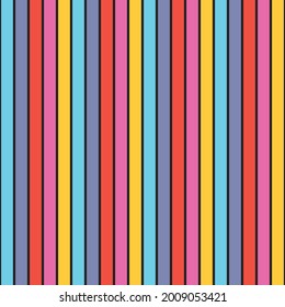 Modern colorful vertical striped pattern background and design element