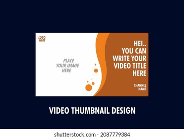 Modern and colorful video thumbnail design