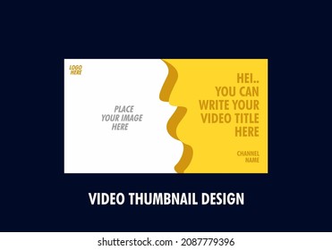 Modern and colorful video thumbnail design