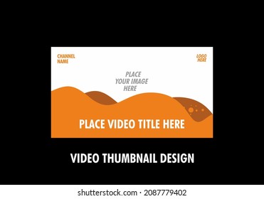 Modern and colorful video thumbnail design