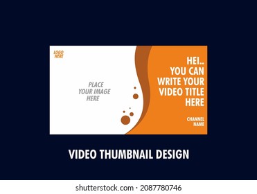 Modern and colorful video thumbnail design