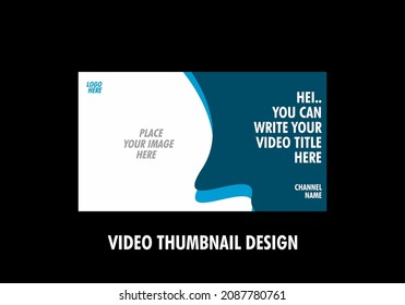 Modern and colorful video thumbnail design