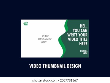 Modern and colorful video thumbnail design
