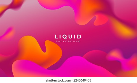 Modern colorful vivid vibrant gradient liquid fluid abstract background