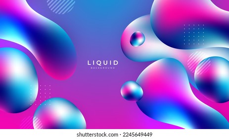 Modern colorful vivid vibrant gradient liquid fluid abstract background