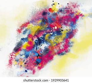 Modern colorful watercolor abstract painting, vector background