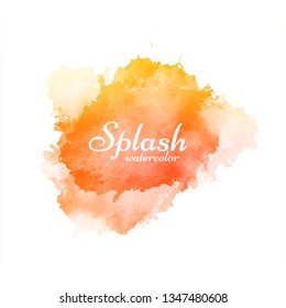 Modern colorful watercolor splash background vector