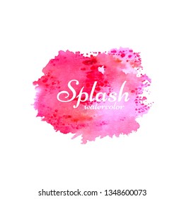 Modern colorful watercolor splash background vector