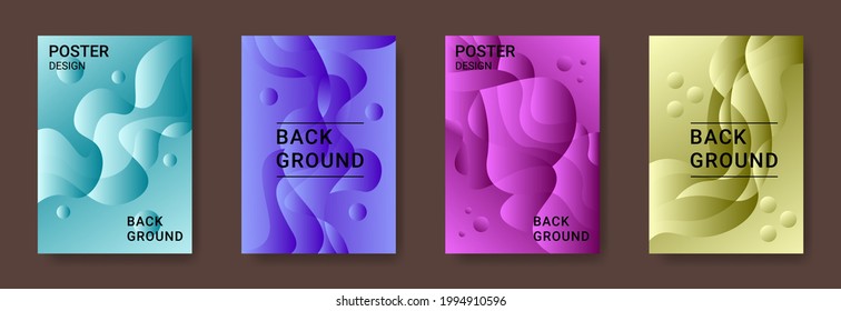 las cubiertas de fondo coloridas y modernas. composición de formas de degradado hermosas, plantilla de diseño de cubiertas vectoriales.