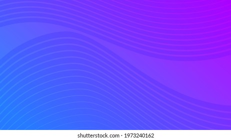 Modern colorful wave curve gradient background. Blue minimal abstract presentation backdrop. Vector illustration
