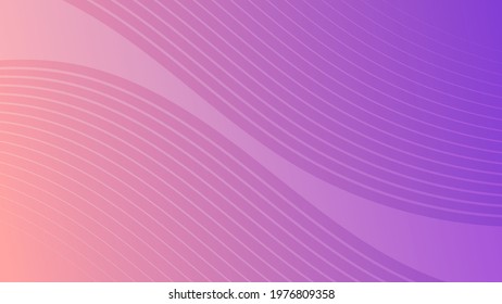 Modern colorful wave curve gradient background. Velvet minimal abstract presentation backdrop. Vector illustration
