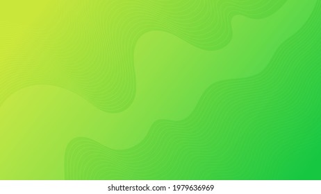 Modern colorful wave curve gradient background. Green minimal abstract presentation backdrop. Vector illustration