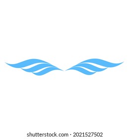 Modern colorful wing business and company logo vector design.