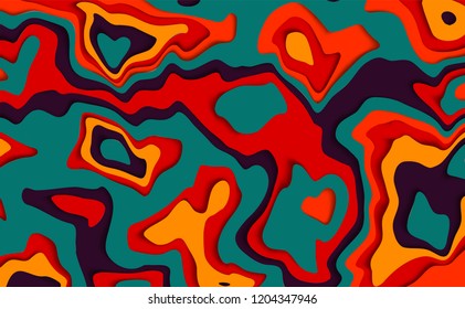 Modern colorful.Colorful geometric background. Liquid, flow, fluid background. Fluid shapes.Poster design. Cool gradient shapes.Paper cut background. Abstract realistic paper decoration for design