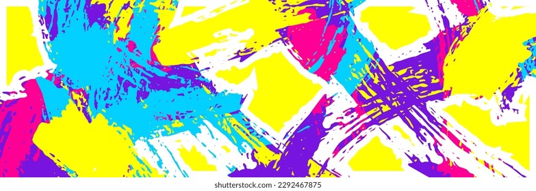 Modern colorfull background Grunge brush strokes. Textured background suitable for banners, stories, social media posts, patterns, etc.	