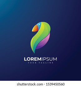 Modern Colorfull Bird Logo Premium