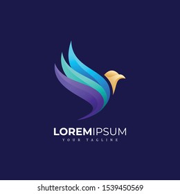 Modern Colorfull Bird Logo Premium