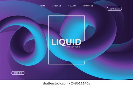 fondo de diseño de Plantilla líquida colorida moderna