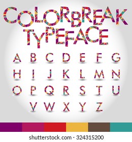 Modern colors font