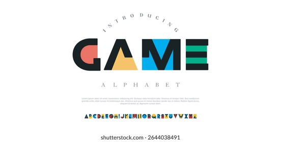 Modern colors font alphabet logo typography. Color creative art typographic design. Festive letter set for rainbow logo, headline, color cover title, joy monogram. Isolated vector typeset
