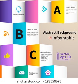 Modern colors layout design, flat background, vector illustration
