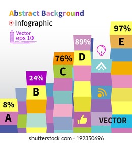 Modern colors layout design, flat background, vector illustration