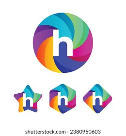 modern colourful block alphabets vector illustration

