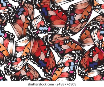 Modern Colourful Buttefly wings Seamless pattern vector Illustration ,Design for fashion , fabric, textile, wallpaper , wrapping and all prints 