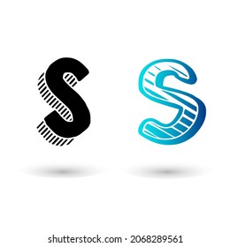 Modern Comic Letter S Design