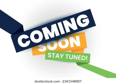 modern coming soon poster with stay tuned message