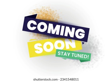 modern coming soon poster with stay tuned message