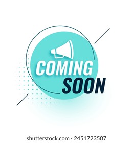 Modern Coming Soon Web Teaser Vorlage für Werbung Vektorgrafik