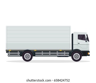 Modern Commercial Cargo Delivery Vehicle, Suitable for Corporate Branding, Game Asset, Mockup, and Other Illustration Purpose