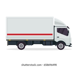 Modern Commercial Cargo Delivery Vehicle, Suitable for Corporate Branding, Game Asset, Mockup, and Other Illustration Purpose

