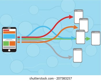 Modern communication concept
