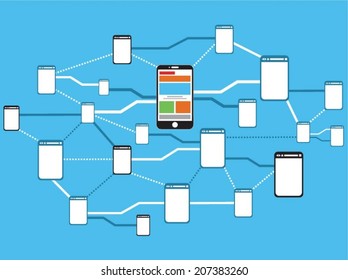 Modern communication concept