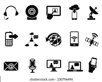 modern communication icons set