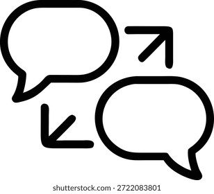 Modern Communication Icons Set for Messaging, Chat, Email, Social Media, Customer Support and Digital Interaction Design