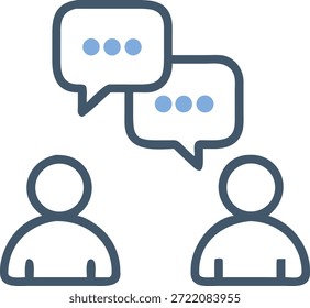 Modern Communication Icons Set for Messaging, Chat, Email, Social Media, Customer Support and Digital Interaction Design